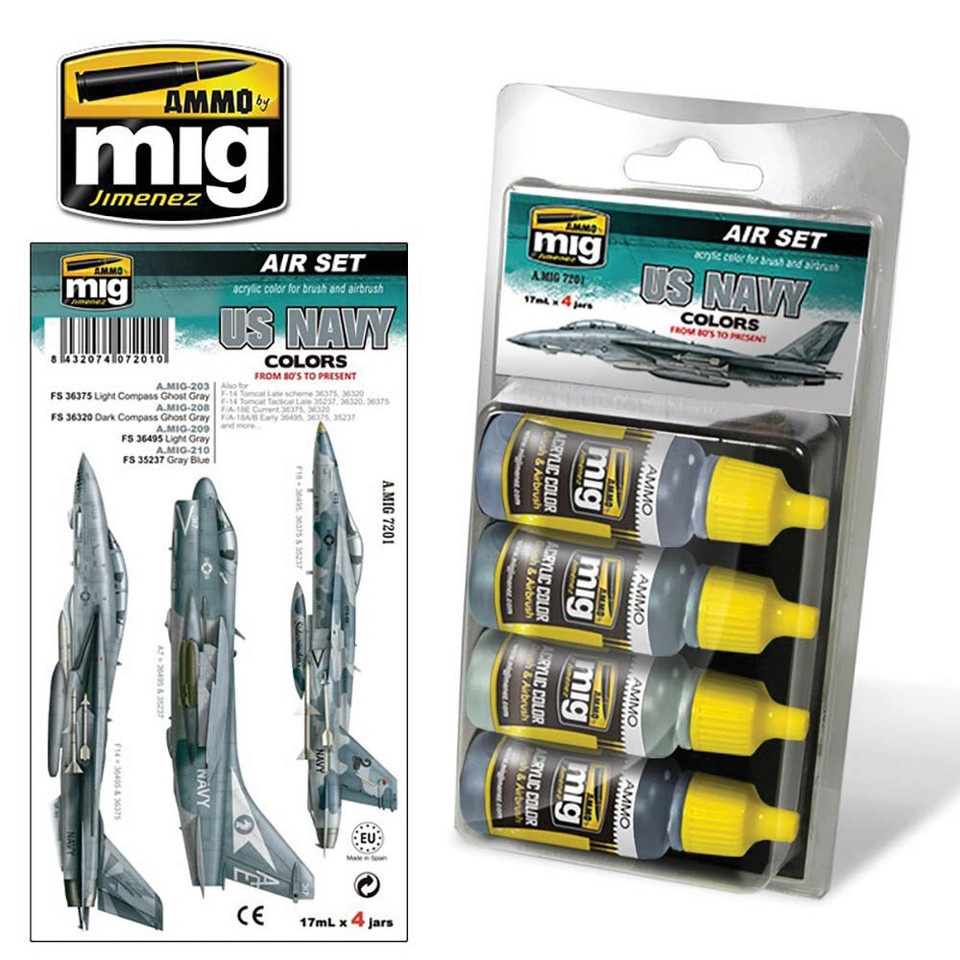 US Navy Colors from 80's to Present Paint Set Main Image