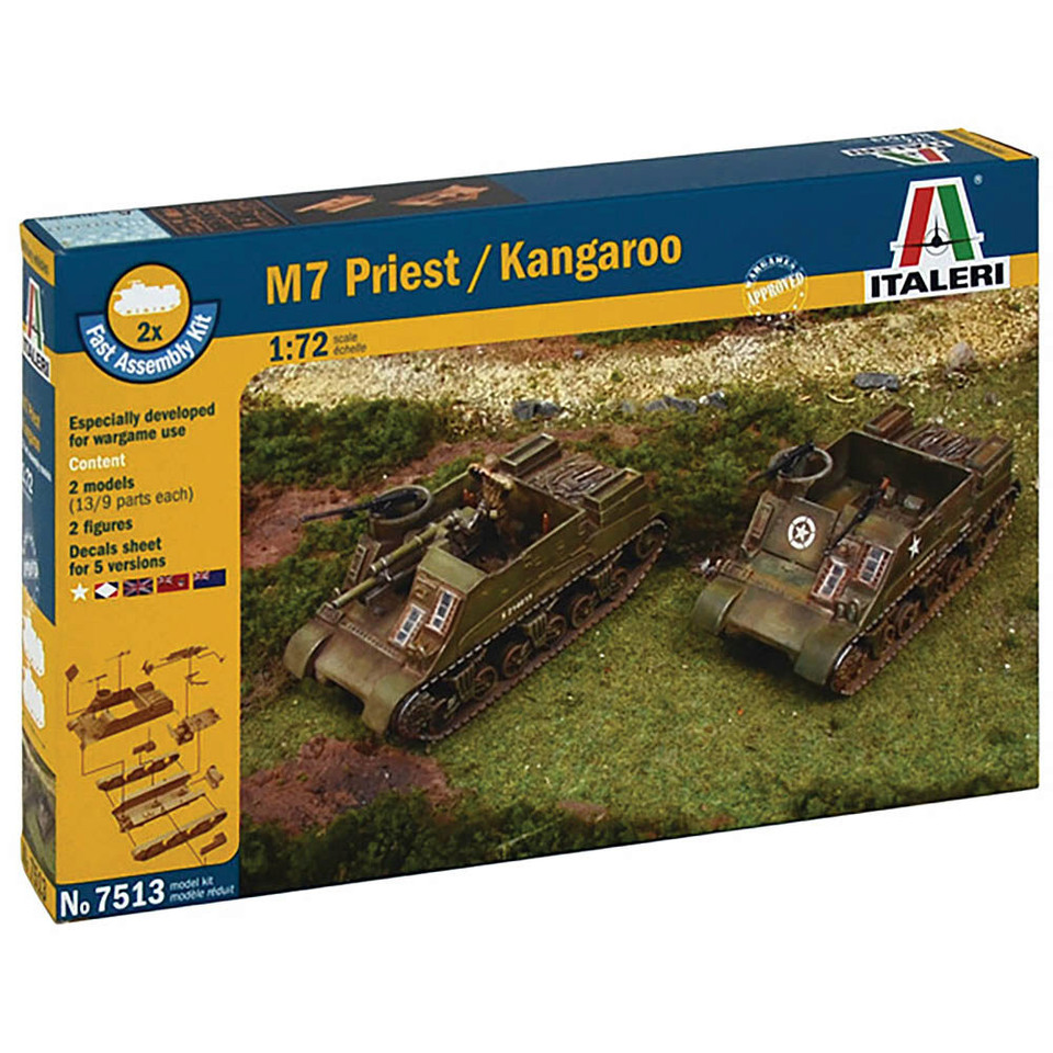 M7 Priest Howitzer Motor Carriages 1/72 Kit Set Main Image