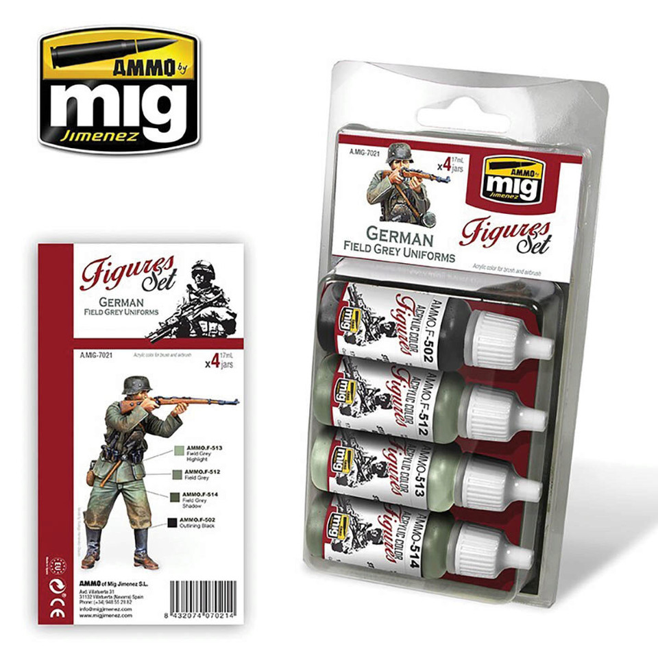 German Field Grey Uniforms Paint Set Main Image