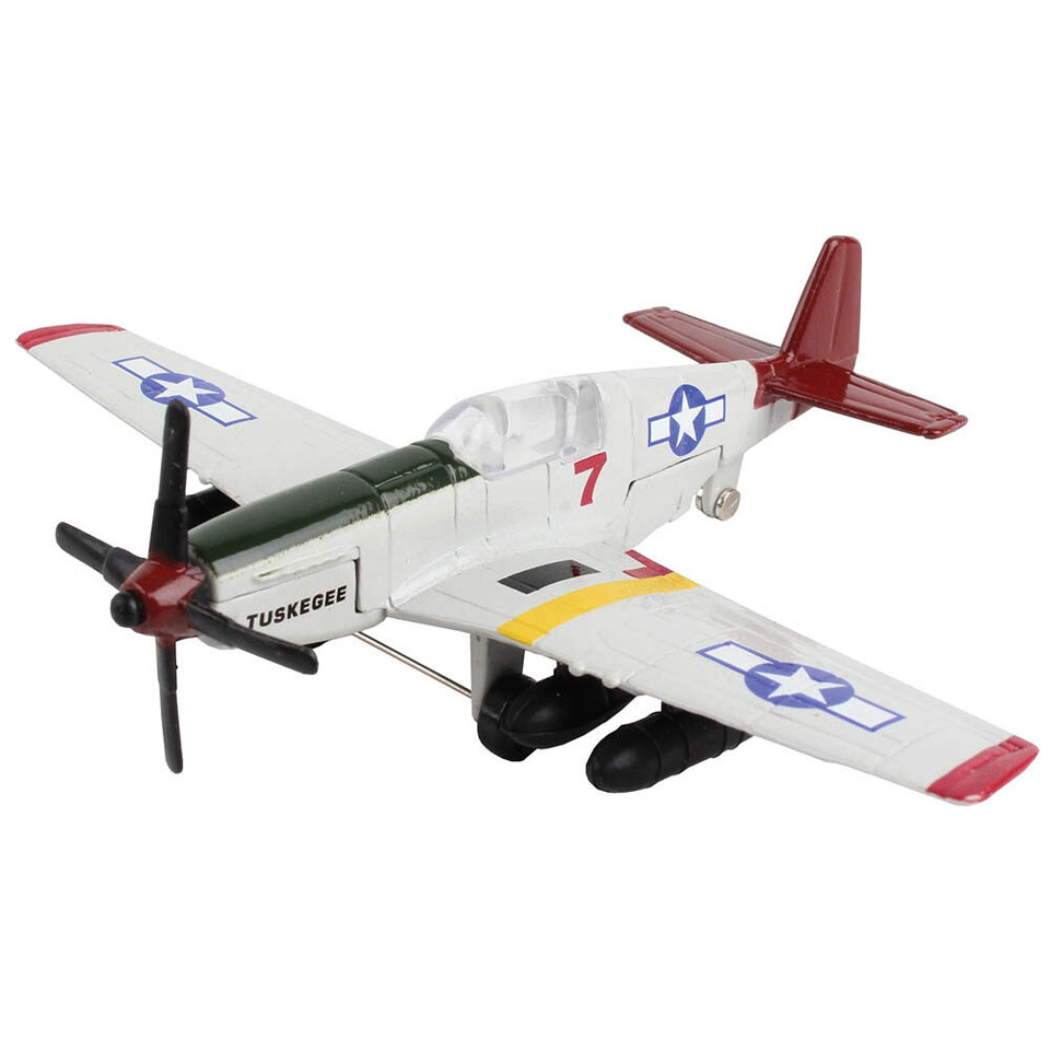 P51 TUSKEGEE AIRMEN DIE CAST MODEL W/ RUNWAY RW190 Main Image