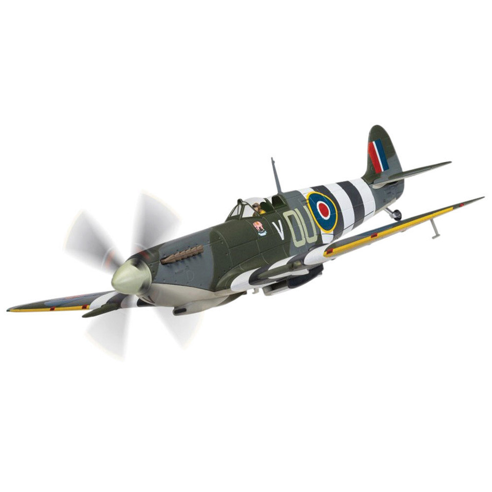 Spitfire Mk IX 1/72 Diecast Model Corgi (AA29103) RNZAF No.485 Sqn, Johnnie Houlton, D-Day, No Main Image
