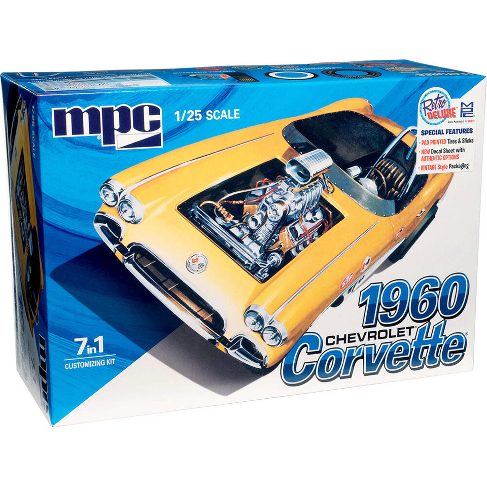 1960 Chevy Corvette 1/25 Kit - 7-in-1 MPC Models (MPC1002/12) Main Image
