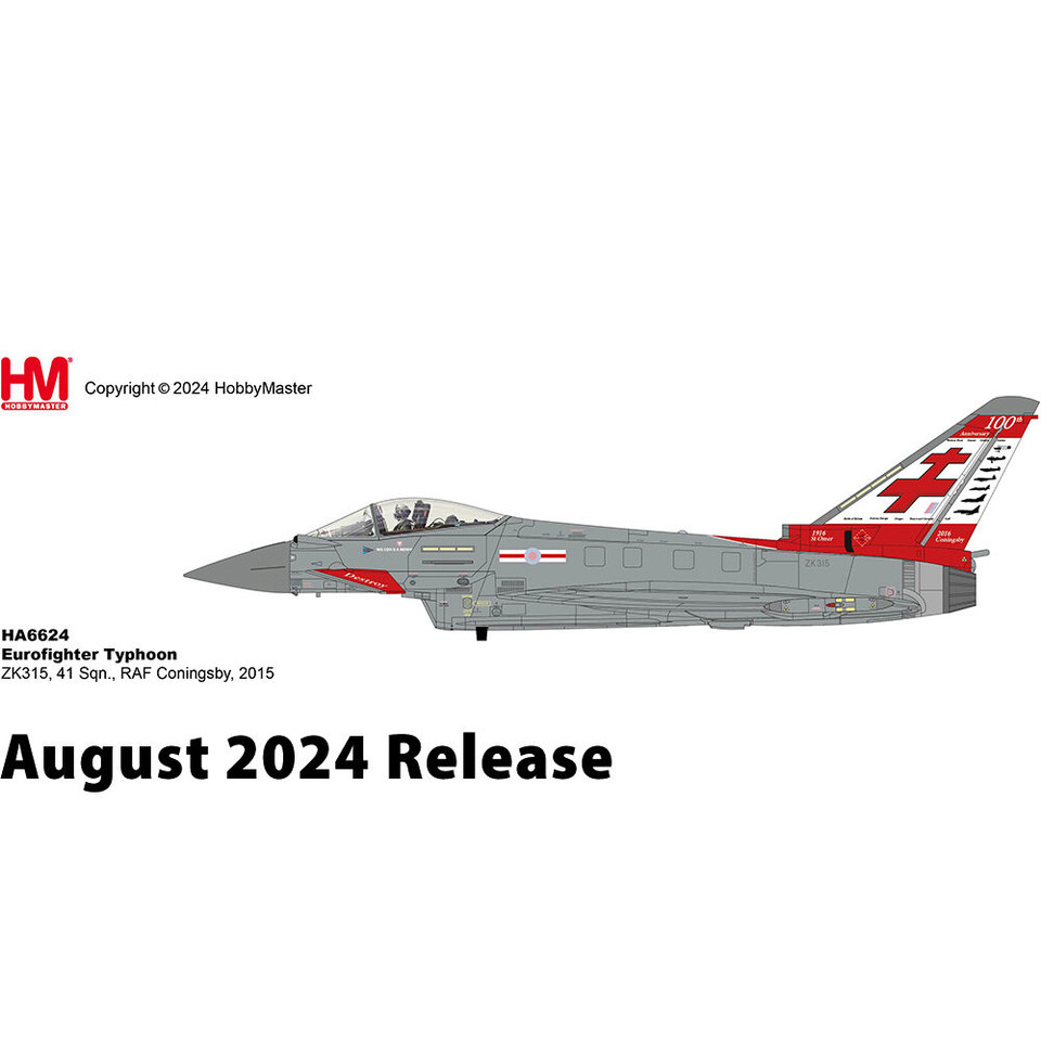 Eurofighter Typhoon 1/72 Die Cast Model - HA6624 41 Sqn., RAF Coningsby, 2015 Main Image