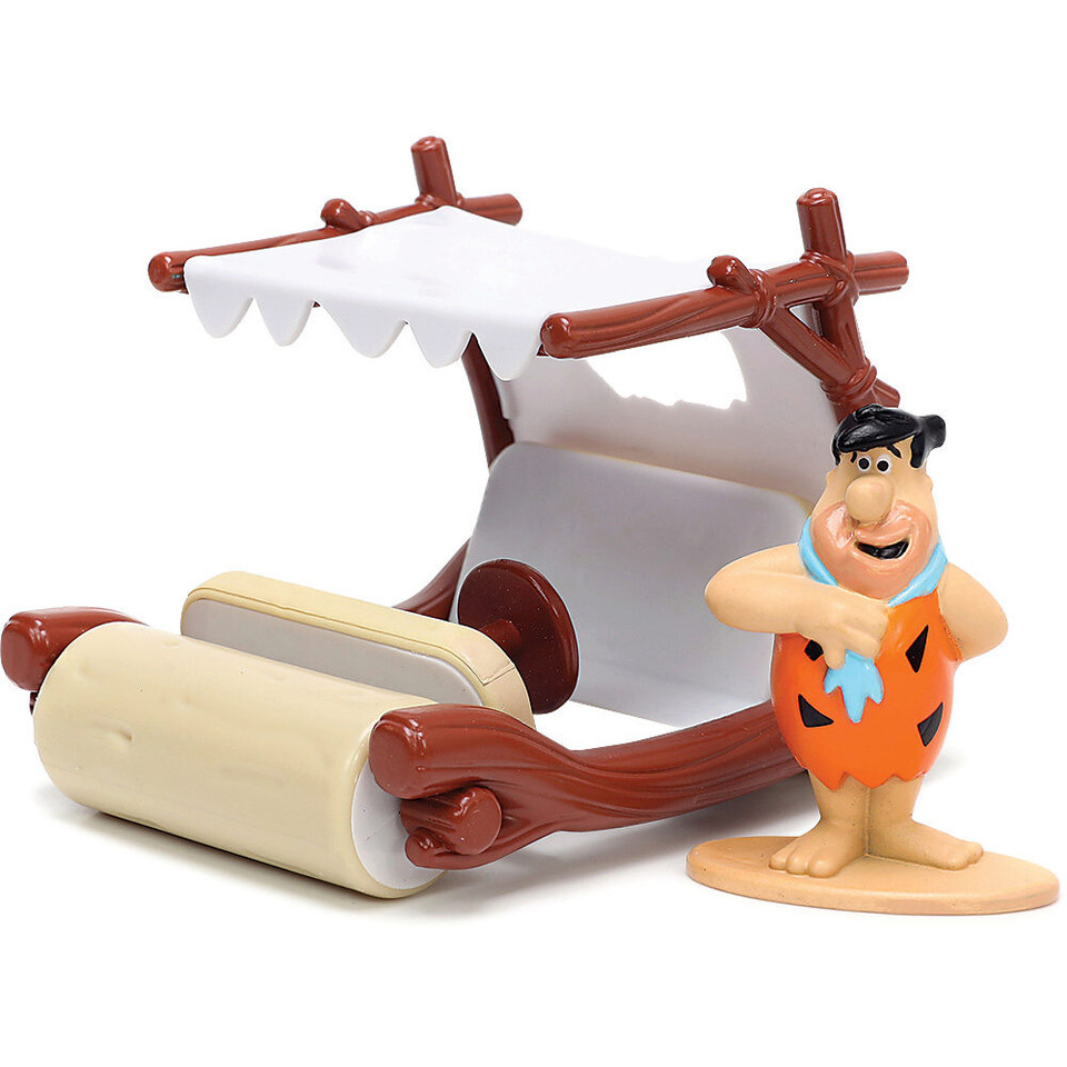 THE FLINTMOBILE WITH FRED FLINTSTONE FIGURE - HOLLYWOOD RIDE JADA -33382 Main Image