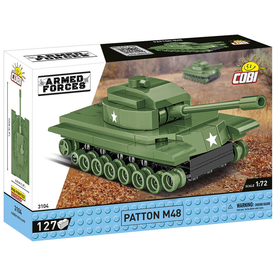 PATTON M48 Building Block Model 1/72 - 127 Pieces Cobi (3104) Main Image
