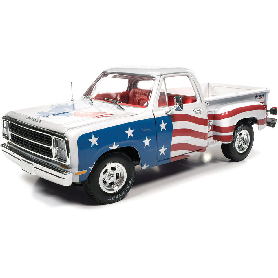 1980 DODGE STEPSIDE PATRIOTIC PICKUP - RED, WHITE & BLUE Auto World - 'AW310/06 Main Image