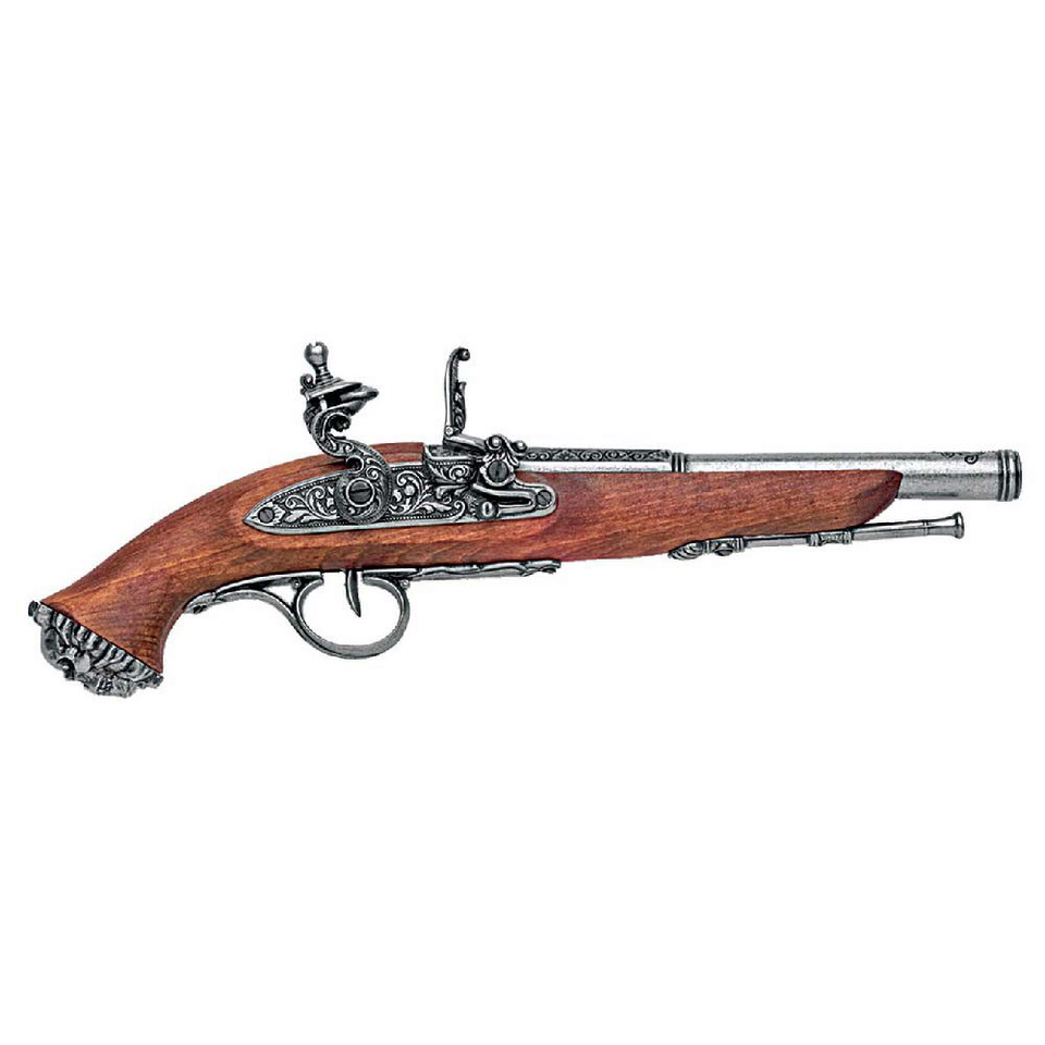 18th Century Pirate Flintlock Pistol Replica - Gray Main Image