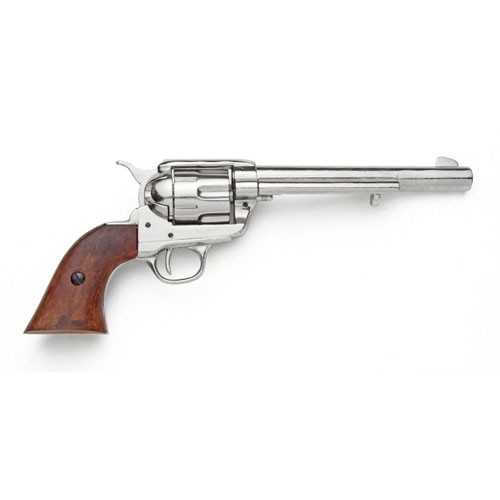 Denix Western Single Action M1873 Cavalry Replica Revolver Cap Gun - Nickel Main Image