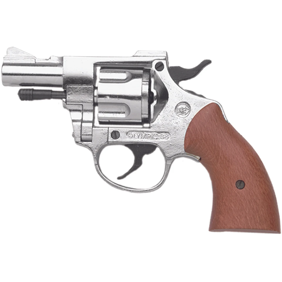 .357 Style Revolver Replica, 9mm Blank Firing Gun - 300 NICKEL Main Image