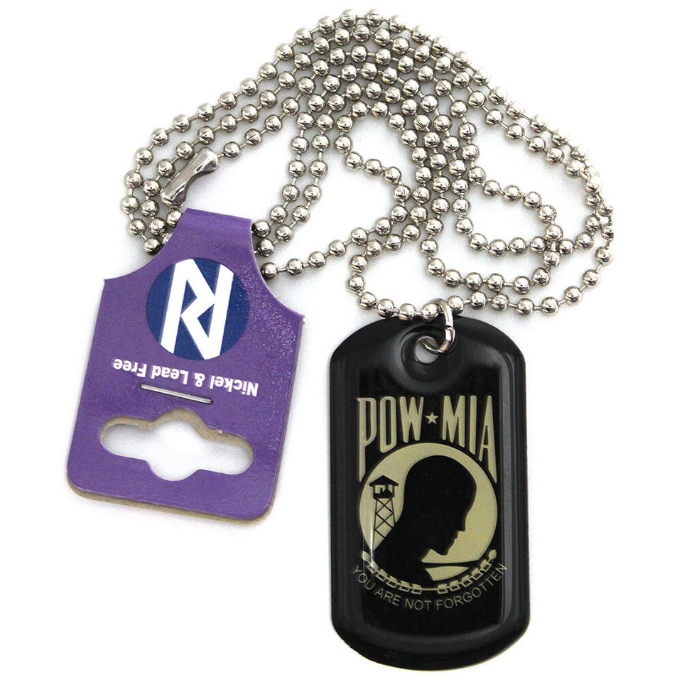 POW*MIA Dog Tag Necklace  CK2112 Main Image