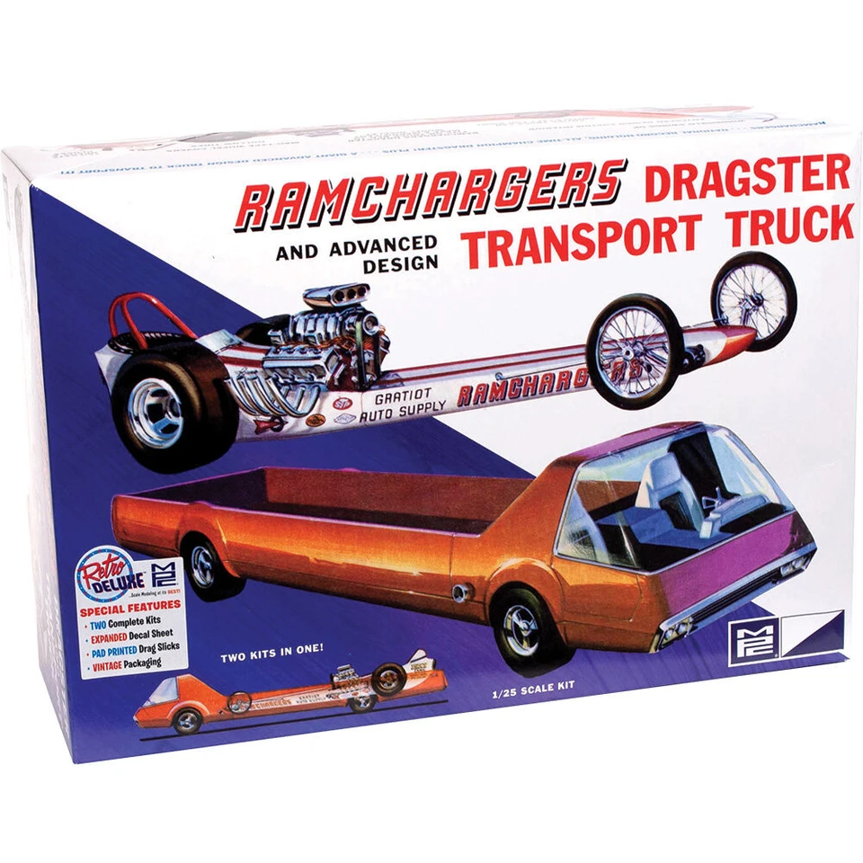 Ramchargers Dragster & Transporter Truck 1/25 Kit MPC MODELS (MPC970) Main Image