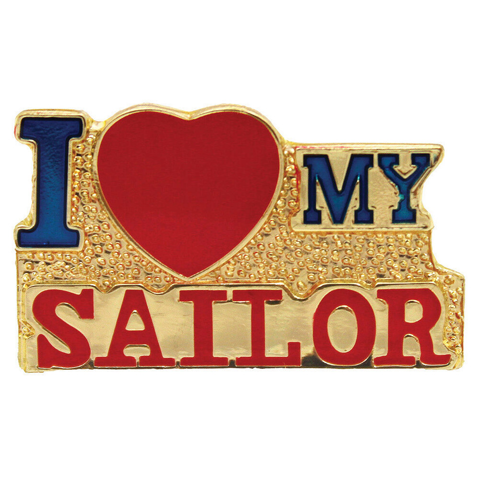 I Love My Sailor Lapel Pin HP4116 Main Image