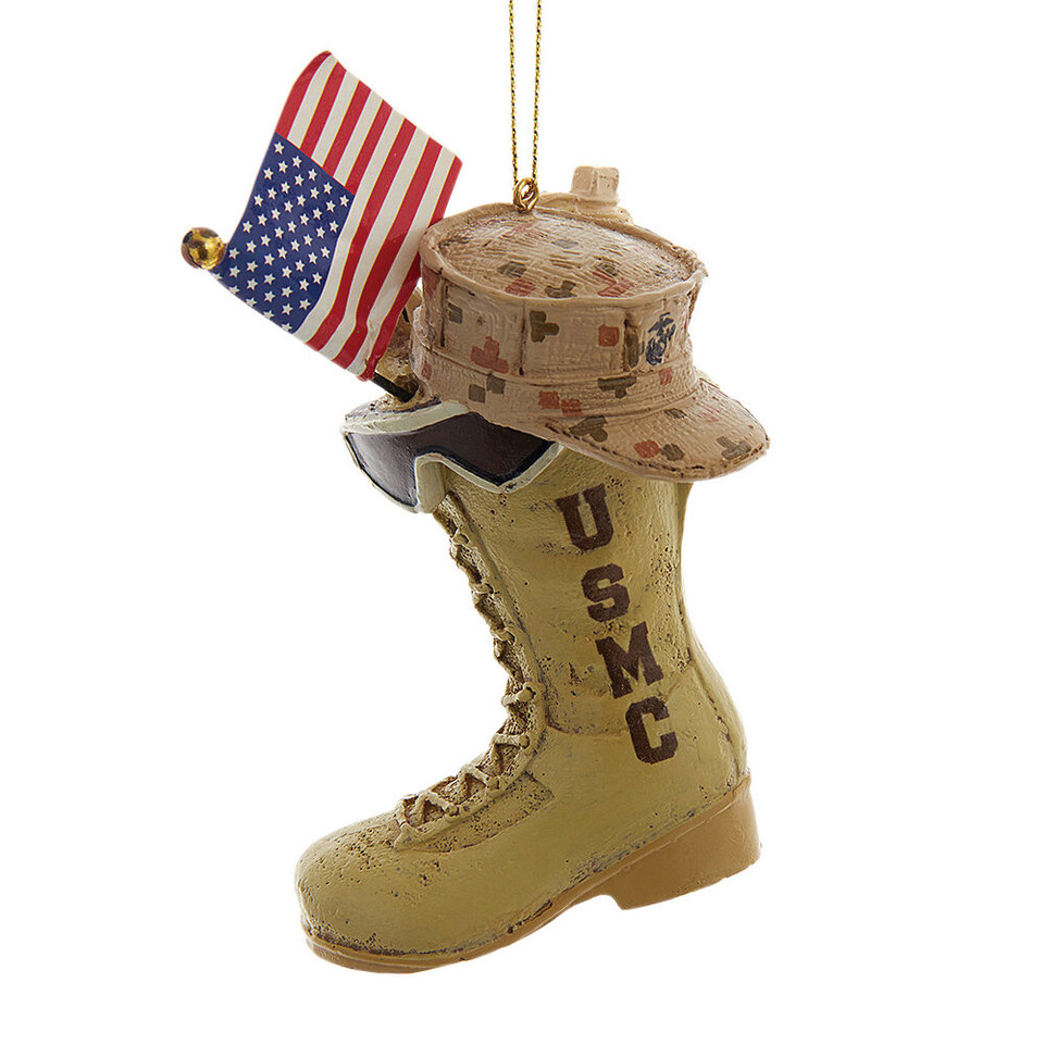 U.S. Marine Corps® Boot With Flag Ornament MC2232 Main Image