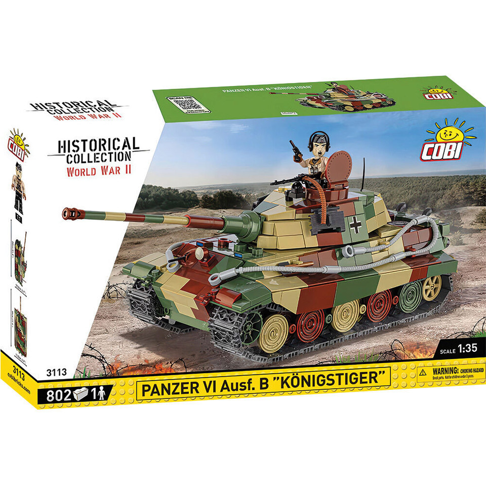 Panzer VI Ausf.B King Tiger 1/35 Building Block Model - 802  Cobi Block (3113) Main Image