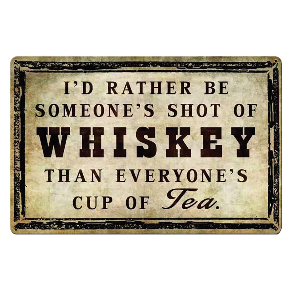 Shot of whiskey Metal Sign PTS521 Main Image