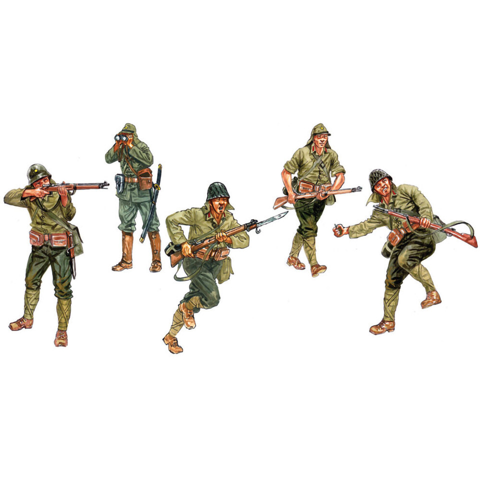 Japanese Infantry 1/72 Plastic Figures Italeri (6170s) Main Image