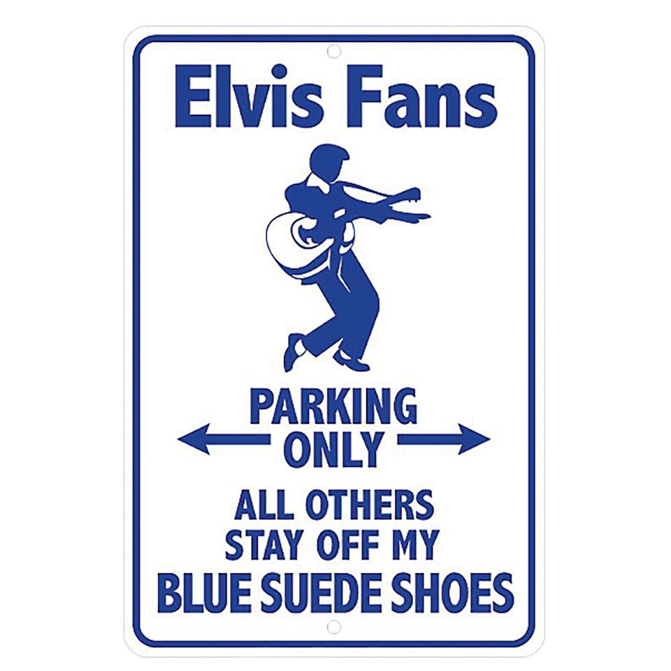 Elvis Fans Parking Only Metal Sign Main Image