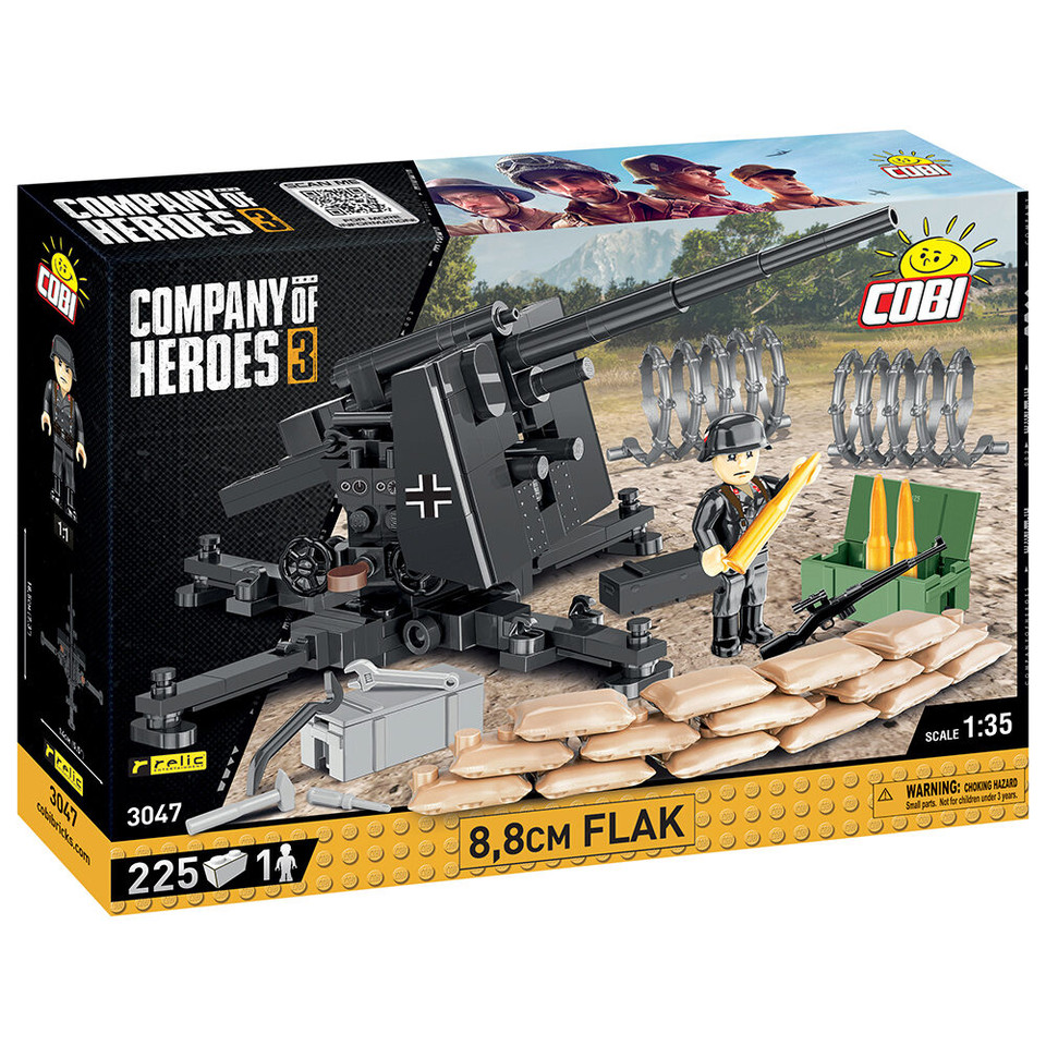 FLAK 88 1/35 Building Block Model - 255 Pieces Cobi (3047) Main Image