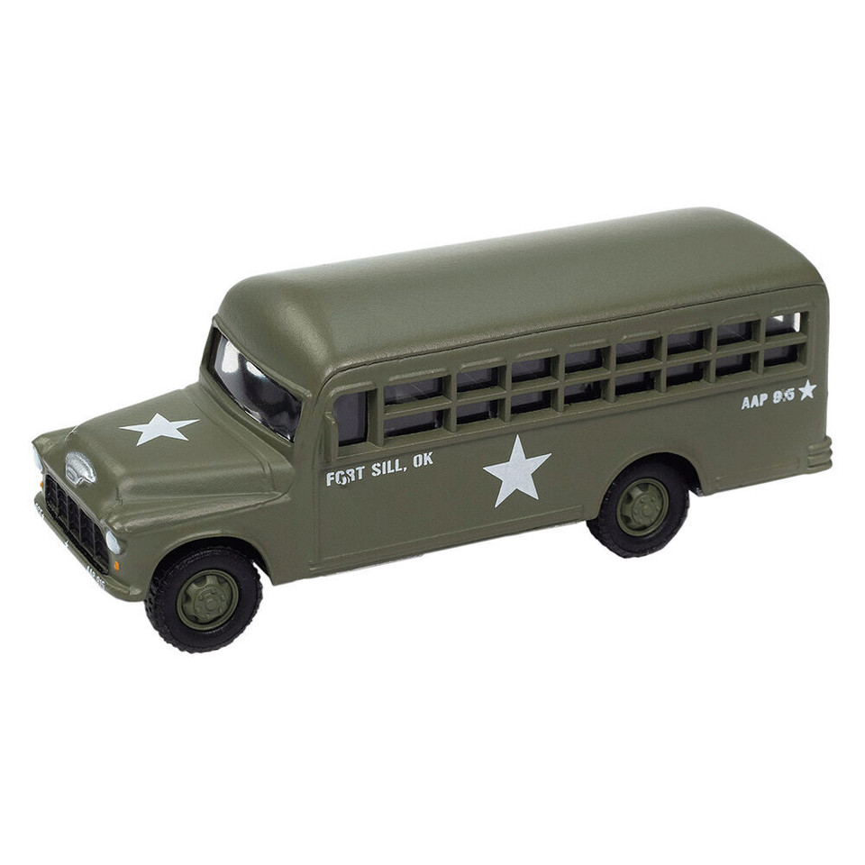1956 Chevrolet Bus Army Fort Sill OK - Green JLML011/48B-Bus Main Image