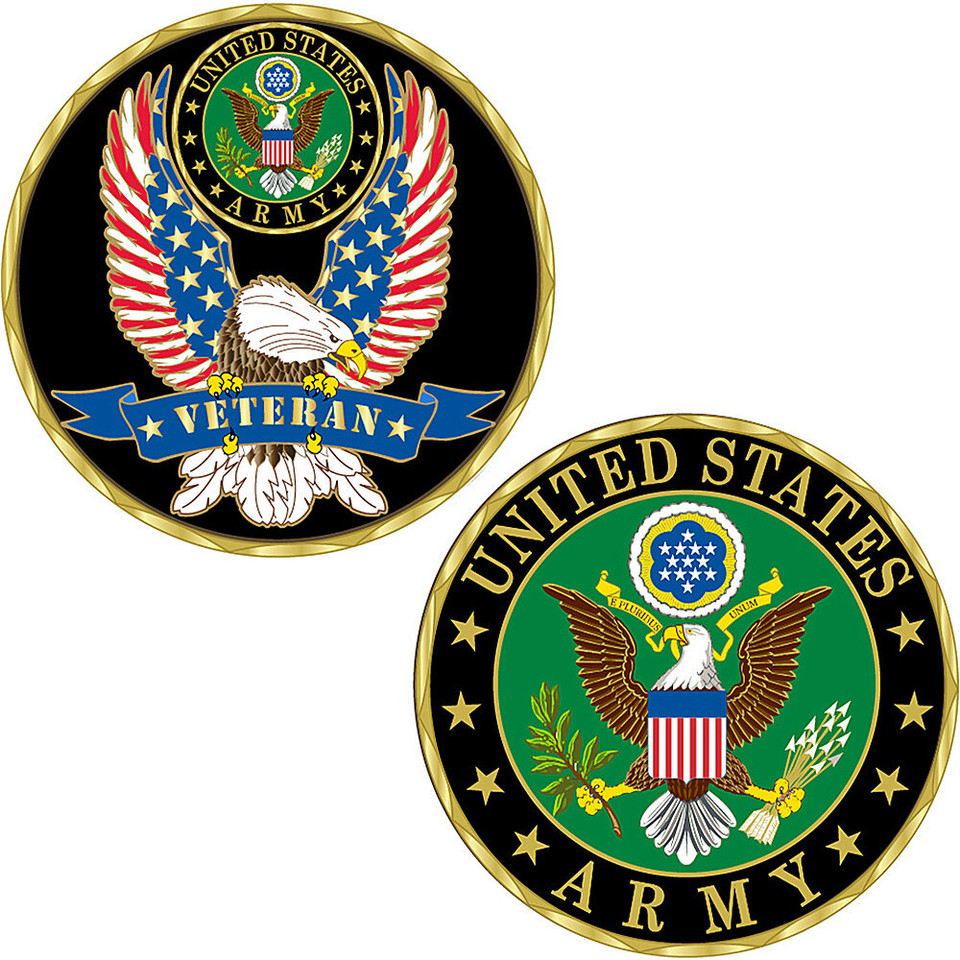 Army Veteran Challenge Coin CH1000 (CK019) Main Image