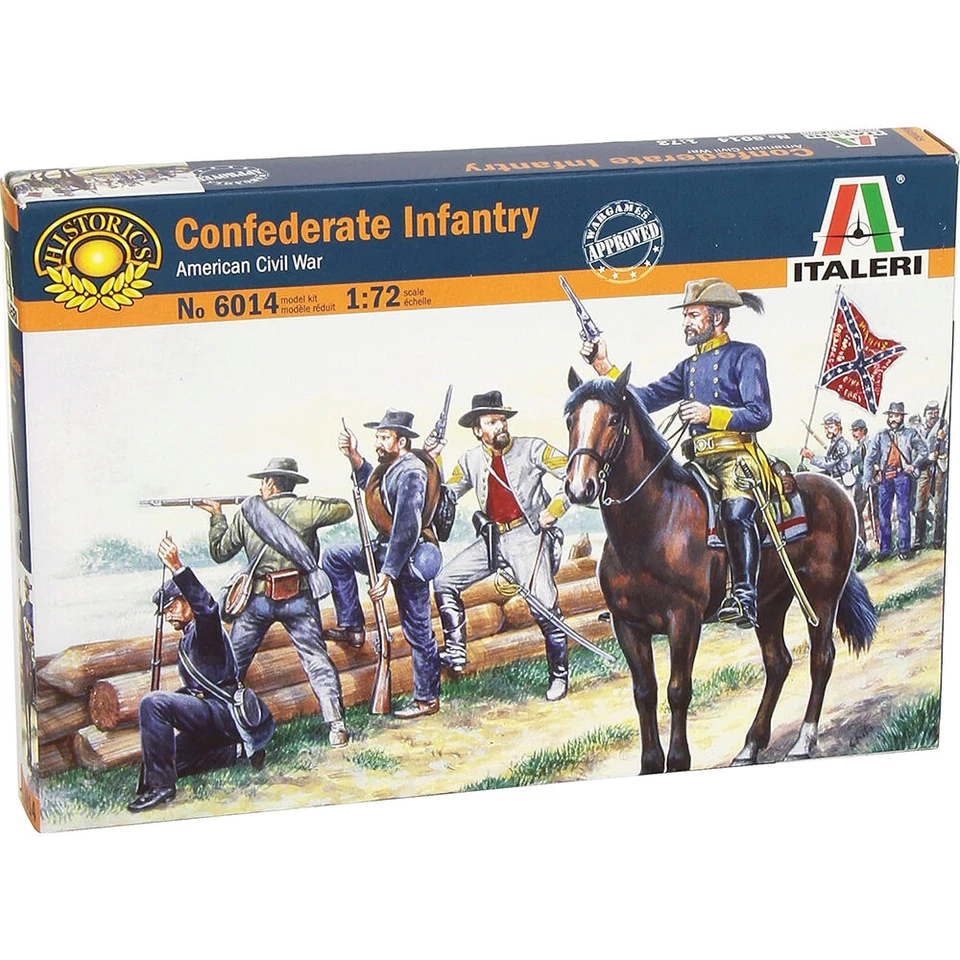 Confederate Infantry 1/72 Plastic Figures Italeri (6014) Main Image