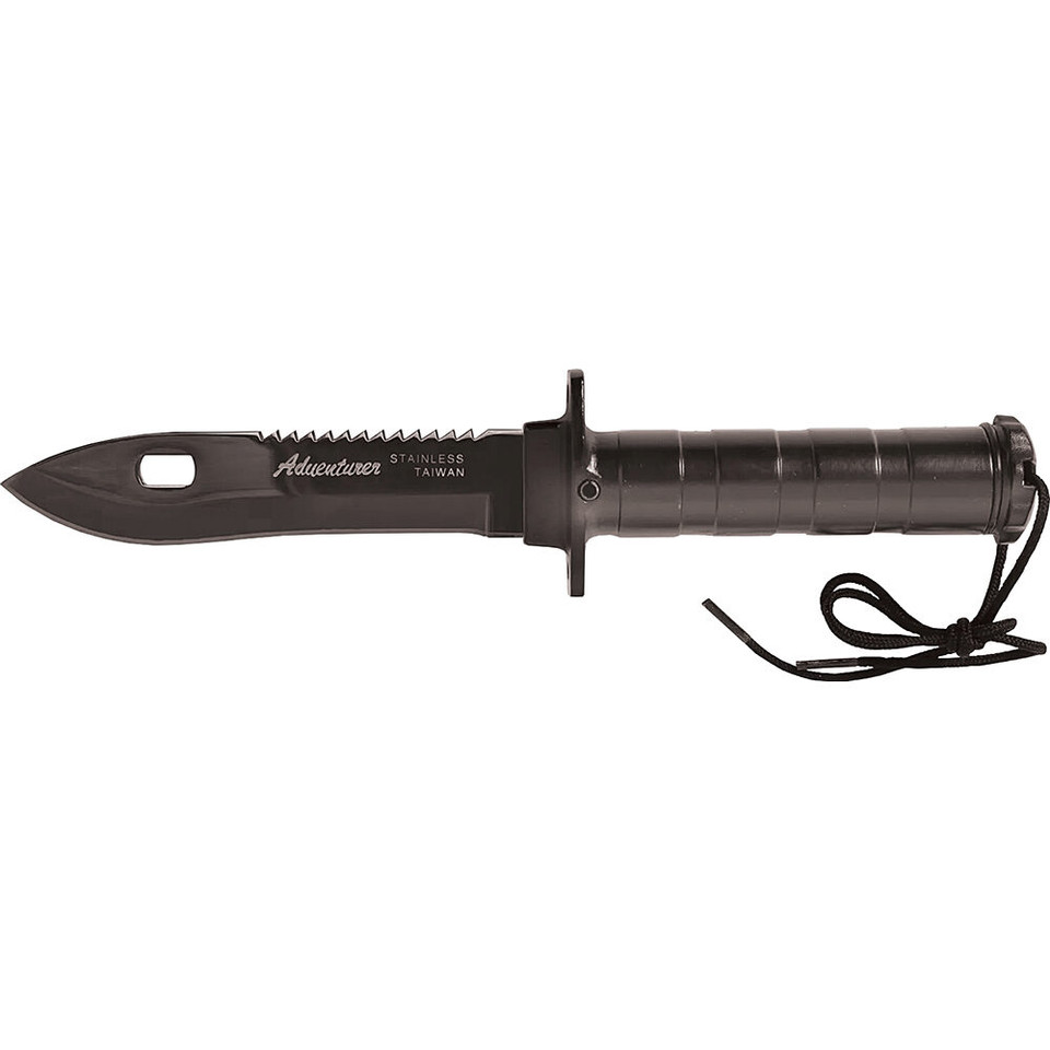 Rothco Deluxe Adventurer Survival Kit Knife-Black Main Image
