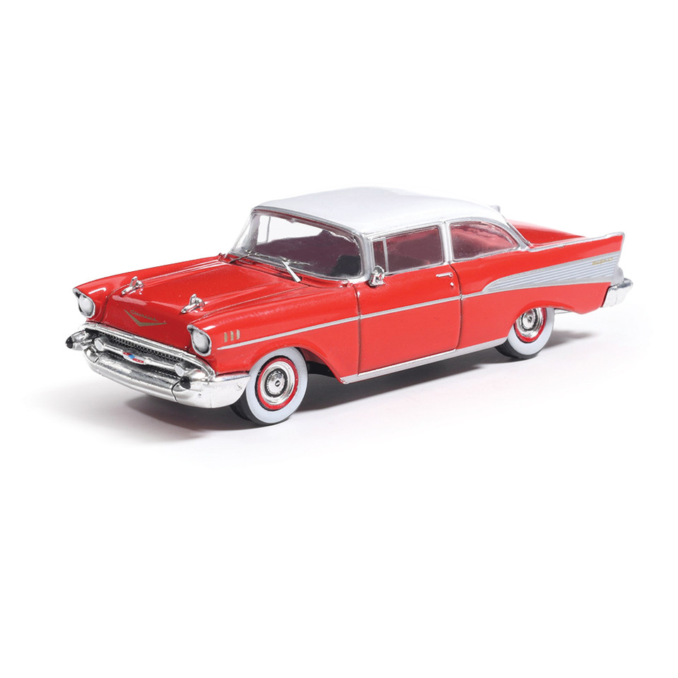 1957 Chevrolet Bel Air Sedan - Matador Red and India Ivory Main Image