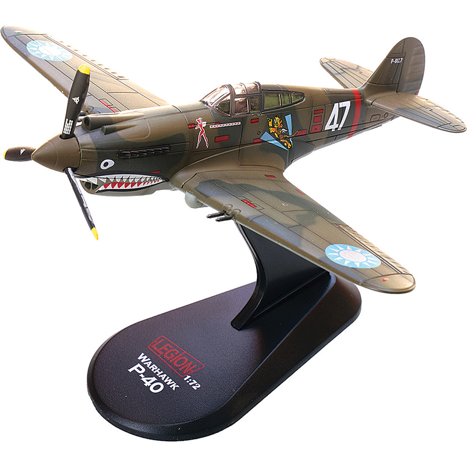 P-40 Warhawk 1/72 Die Cast Model-Flying Tigers Robert Neale Legion Models (LEG-14623LA) Main Image