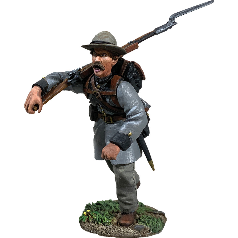 Confederate Texas Brigade Charging No. 4 1/30 Figure William Britain (31367) Main Image