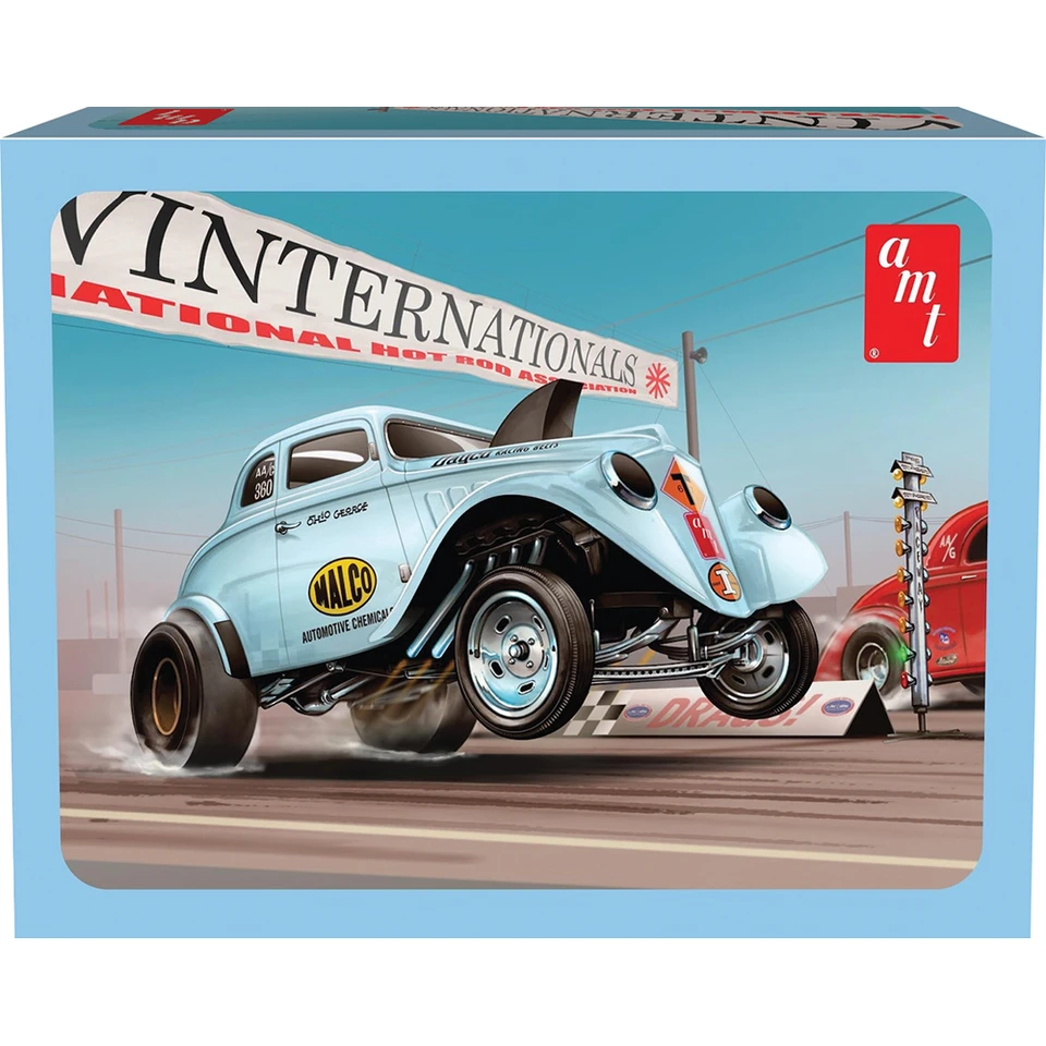 1933 Willys Gasser Ohio George w/Tin Packaging 1/25 Kit AMT Models (AMT1513) Main Image