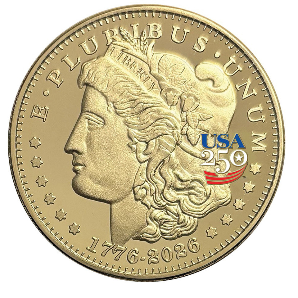 MORGAN DOLLAR GOLDEN TRIBUTE 1 OZ COIN -250TH ANNIVERSARY Merrick Mint (MORGAN_250TH_GLD_TRIB) Main Image