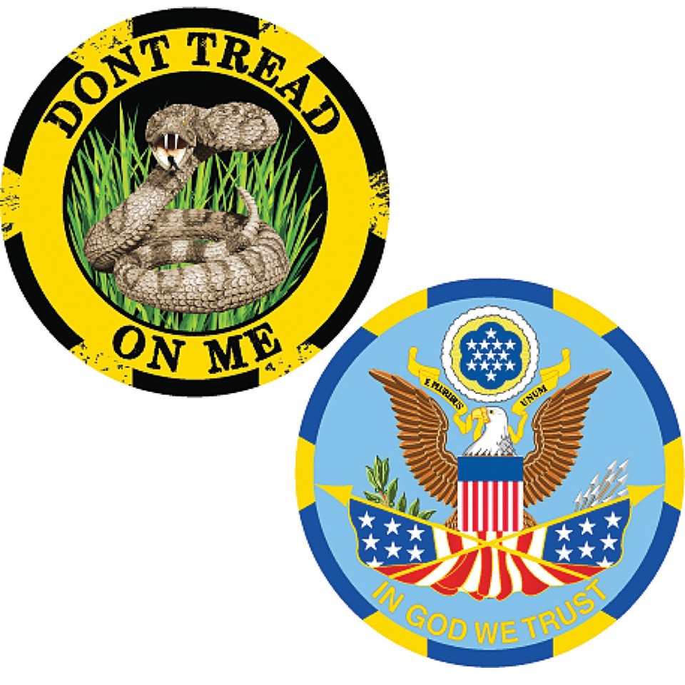 Don't Tread on Me Challenge Coin  Eagle Emblems (CH3702) Main Image