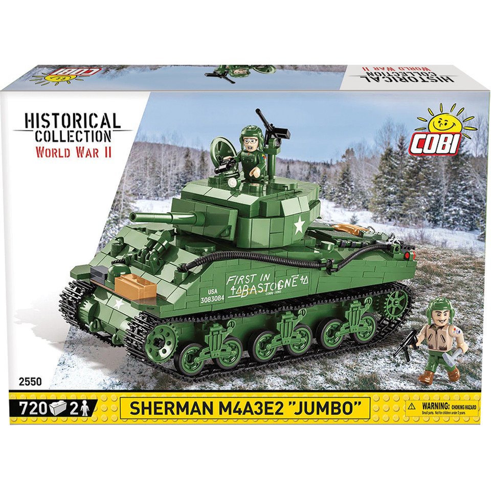 Sherman M4A3E2 Jumbo Tank Building Brick Set Main Image