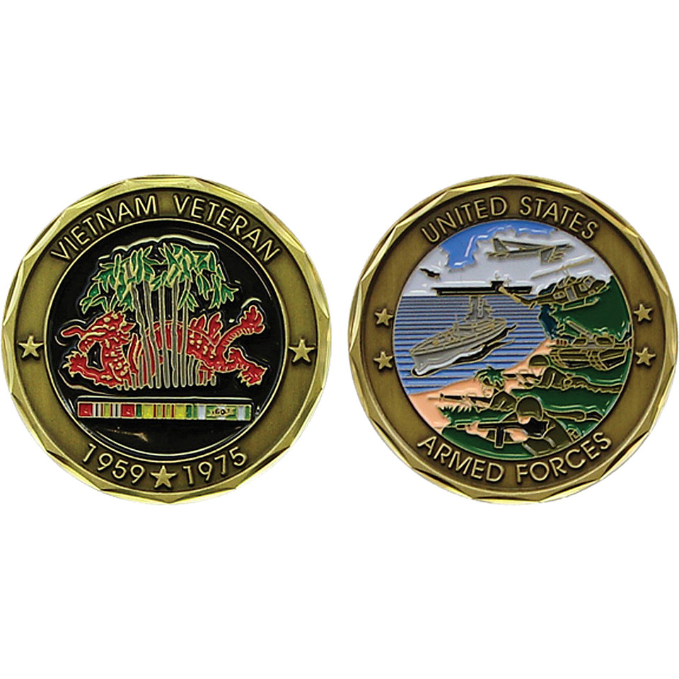 Vietnam Veteran Challenge Coin Eagle Crest (2343) Main Image