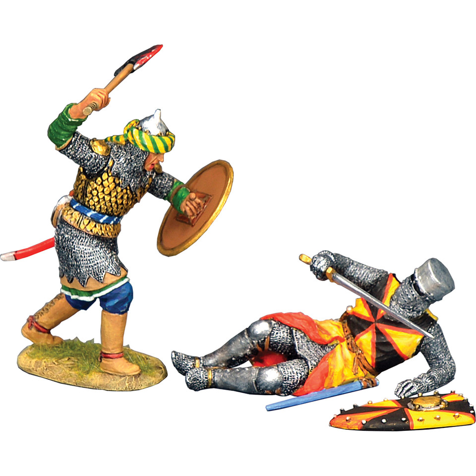 Attacking Saracen w/Fallen Crusader 1/30 Figure K&C (MK252) Main Image