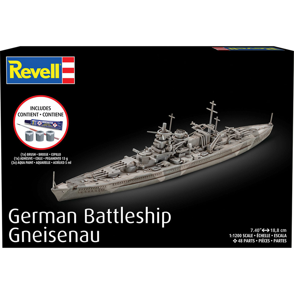 Battleship Gneisenau Complete Model Kit Main Image