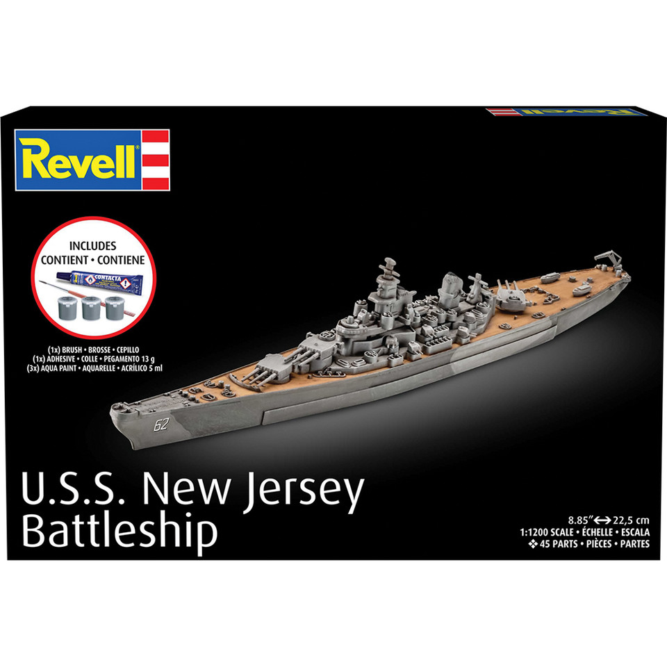 Battleship USS New Jersey Complete Model Kit Main Image