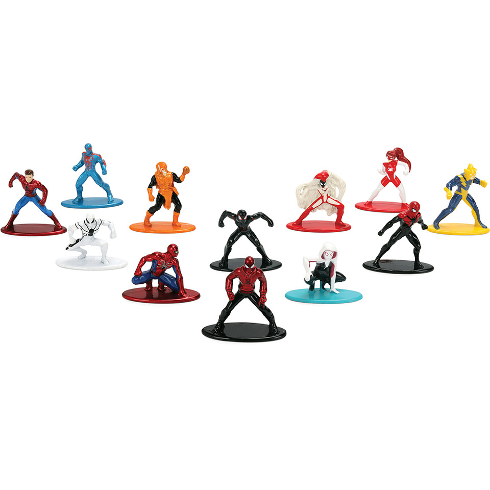 Marvel Spider-Man Nano Metal Figures 12-Pack Main Image