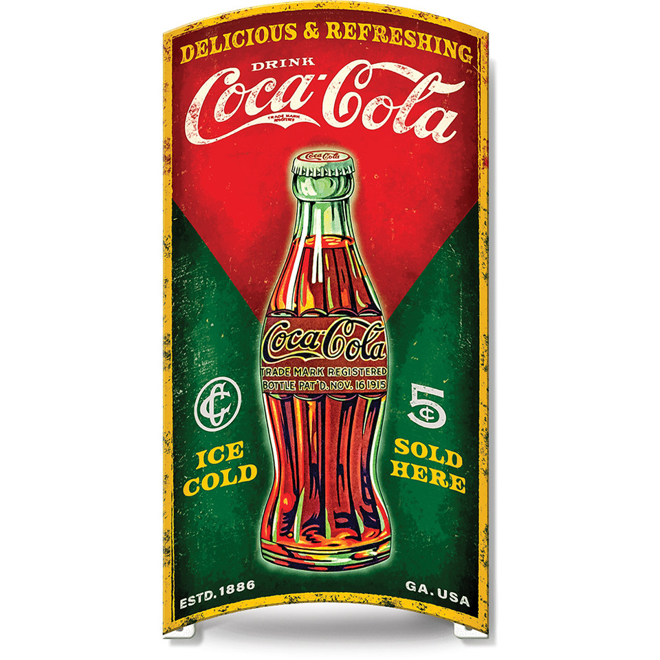Coca-Cola Rolled 3D Metal Sign Main Image