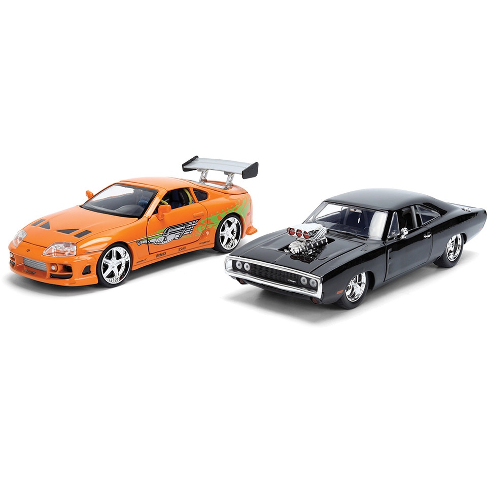 DOM's Dodge Charger R/T & BRIAN's Toyota Supra Fast & Furious Twin Pack Main Image