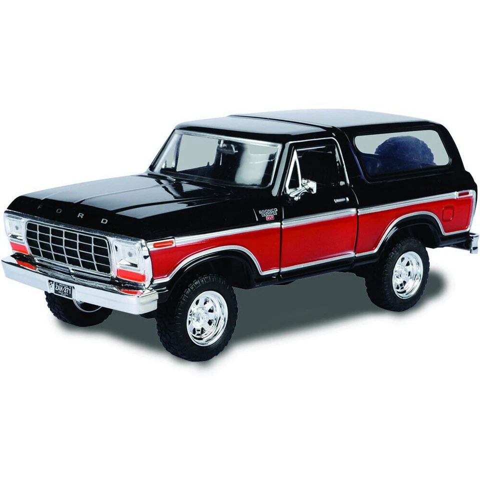 1978 Ford Bronco - Hard Top - Black & Red w/spare tire Main Image