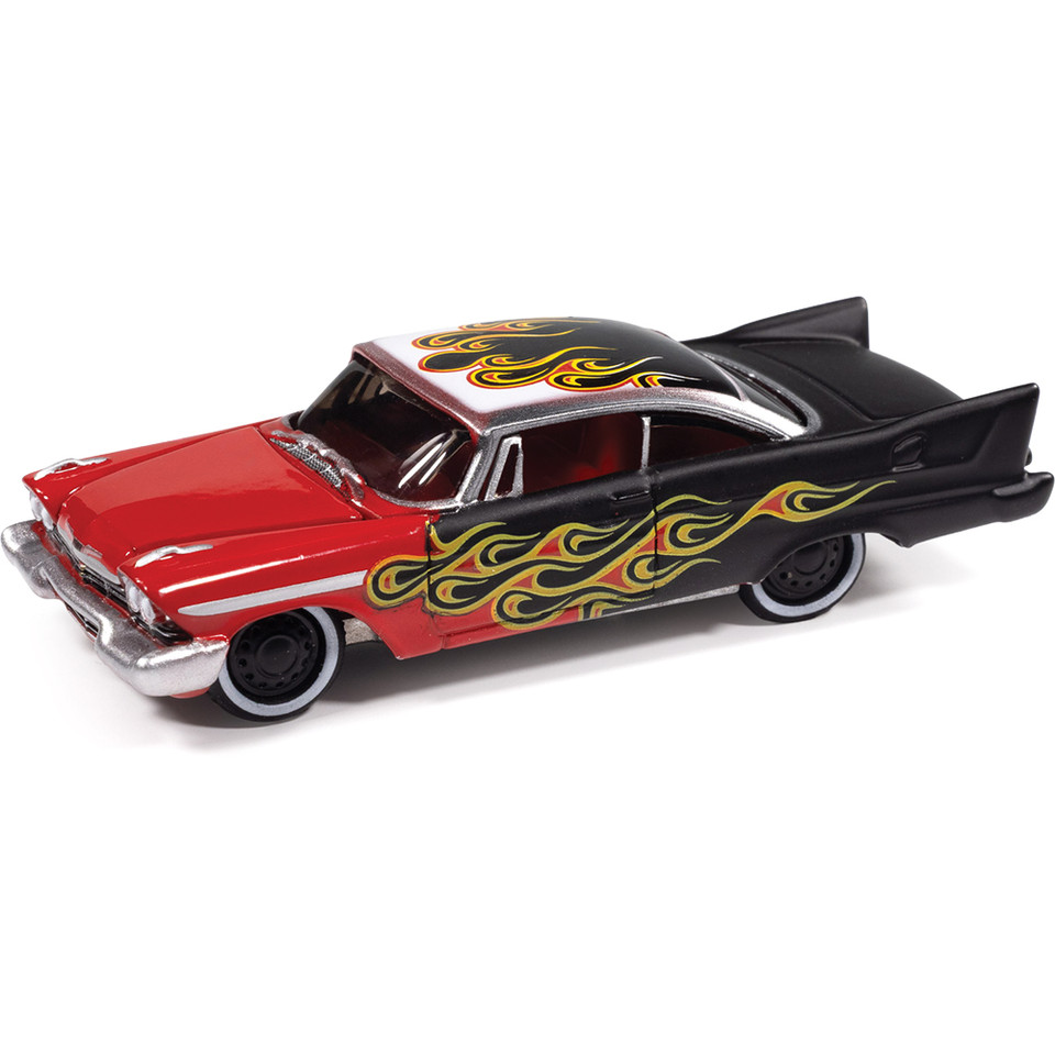 1958 Plymouth Fury (Kustomized) - Flat Black w/Flames Main Image