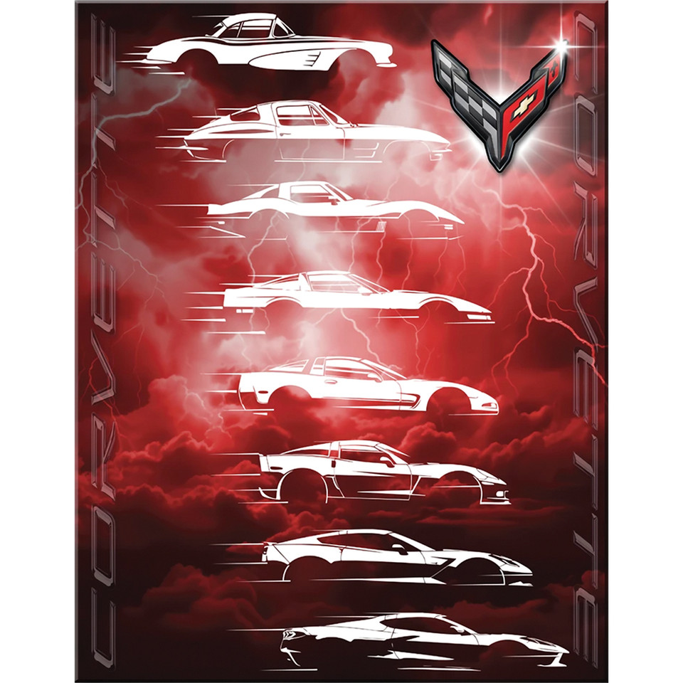 Corvette Evolution Metal Sign Main Image