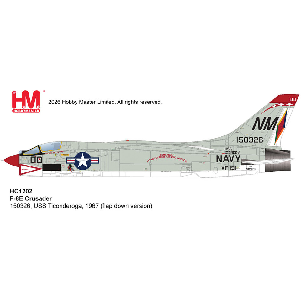 F-8E Crusader 1/72 Die Cast Model Main Image
