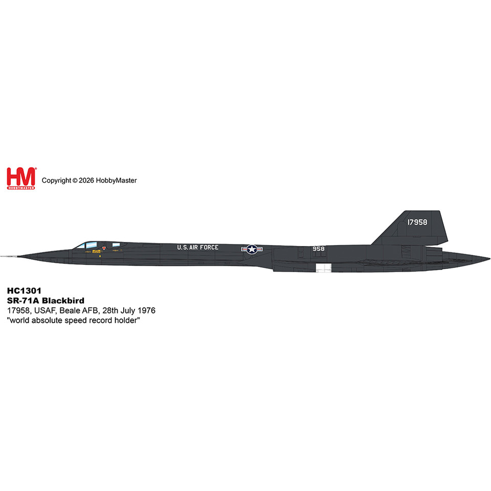 SR-71A Blackbird 1/72 Die Cast Model Main Image