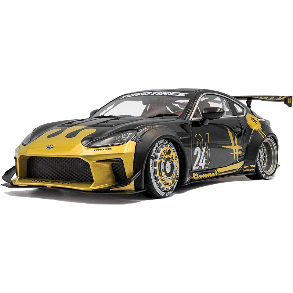 2024 Toyota GR86 Liberty Walk Body Kit Black & Gold Main Image