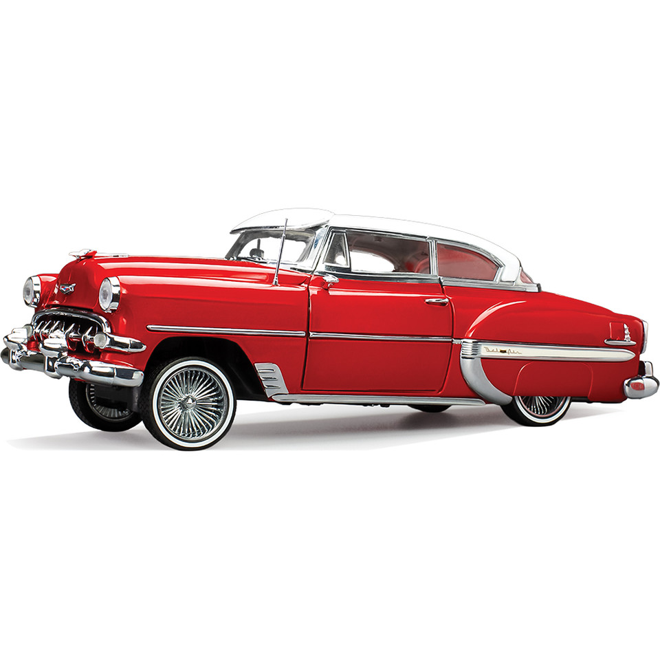 1954 Chevrolet Bel Air Hard Top Coupe Lowrider - Red Main Image
