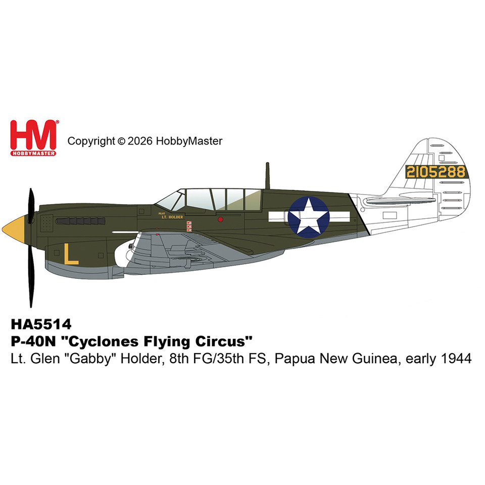 P-40N Warhawk 1/72 Die Cast Model Main Image