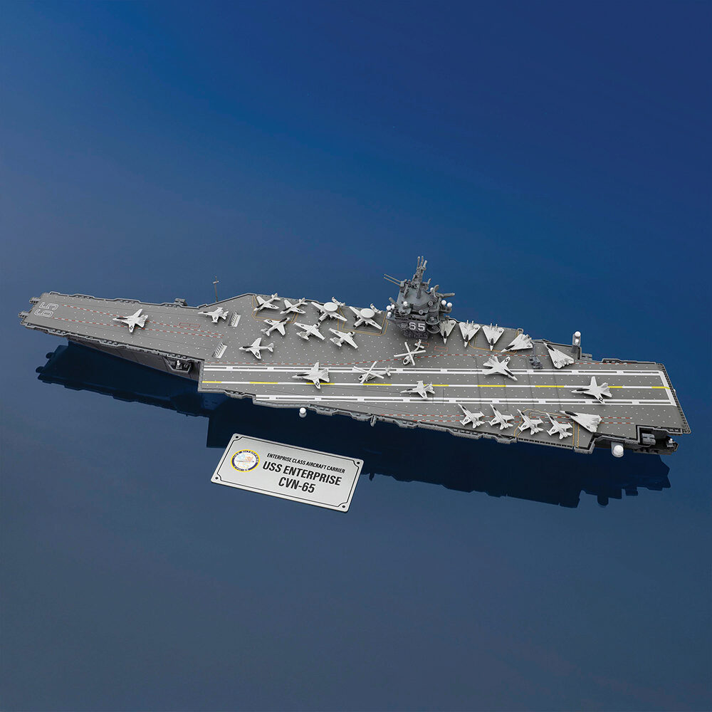 USS Enterprise (CVN-65) 1/700スケールモデル 完成品 USS Enterprise (CVN-65) 1/700 Waterline Version Die Cast Mod