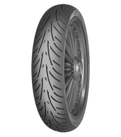 The Mitas 80/80-14 TOURING FORCE-SC is an urban scooter tire for commuting long and short distances. High dimensional stable carcass technology and a unique tread compound provides high riding comfort and excellent handling. The tread pattern ends before the edge of the tire shoulder and delivers great stability; precision cornering and grip in all weather conditions. 3D virtual technology used during the development of tire construction ensures correct water displacement and balanced tire wear. Load/Speed rated to 53L